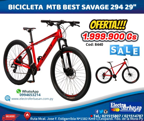 BICICLETA MTB BEST SAVAGE 294 29"